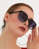 Eleta Black Women’s Sunglasses, UV 400 Protection, Lightweight Frame, Gradient Lenses, Stylish Oval Shape