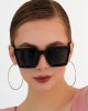 Gold Black Sunglasses for Women, Stylish, Polarized UV Protection Eyewear