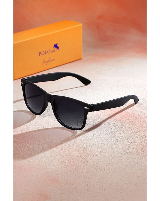 Polo Air Men's Sunglasses - Stylish Black Frame, UV400 Protection, Polarized Lenses, Durable and Perfect for Outdoors