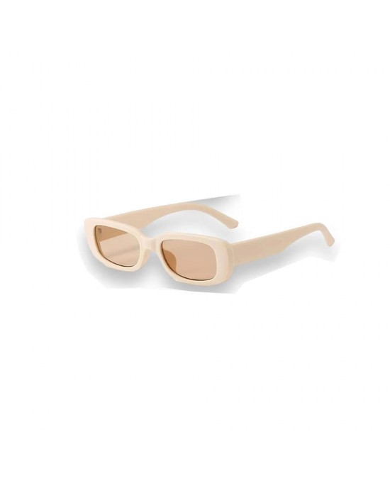 Unisex Sunglasses, Classic Rectangular Shape Beige, Fashionable, Stylish, Durable, UV Protection Eyewear