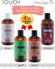 Massage Oil Set of 4 - Aphrodisiac, Sensory, Exotic Fruit, Vanilla Flavored