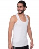 Tutku Men's Sleeveless Underwear Set, Men's Underwear, 100% Cotton, White Color, 6 Pieces