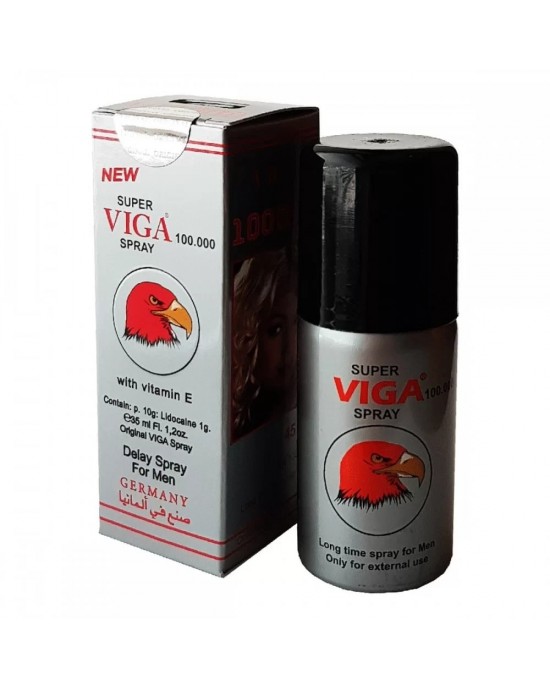 Super Viga 100000 Delay Spray 45 ml - Last Longer, Prevent Premature Ejaculation
