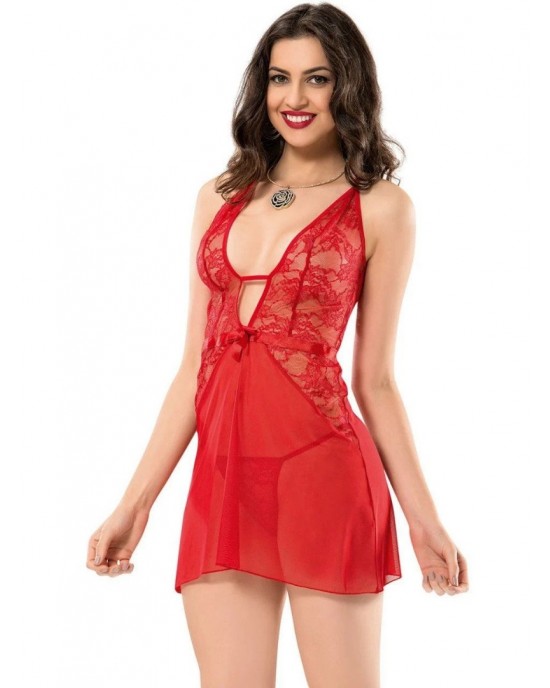 Enhance Your Elegance with Red Sexy Lace Bodysuit, Sexy Lace Bodysuit Deep V Teddy Lace Babydoll