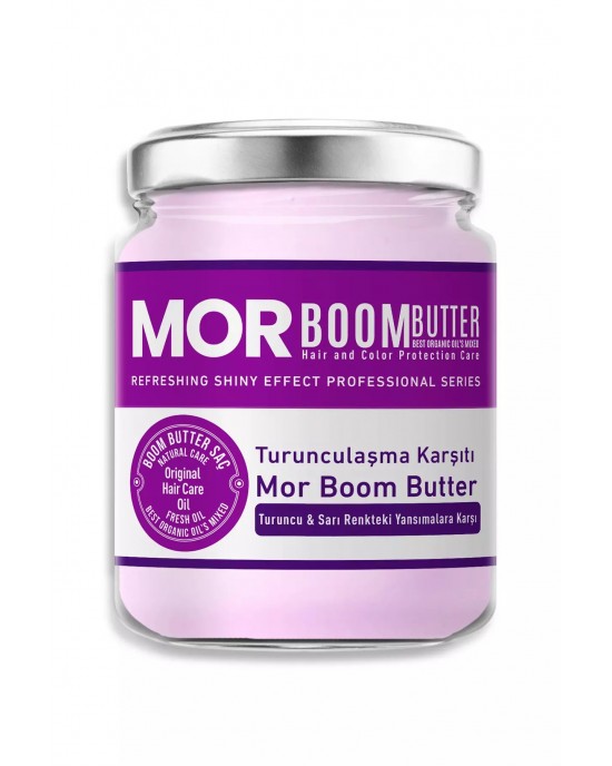 BOOM Butter Purple Hair Care Oil 190 ML - The Pinnacle of Anti-Orange, Deep Moisturizing Hair Oil in Turkish Cosmetics