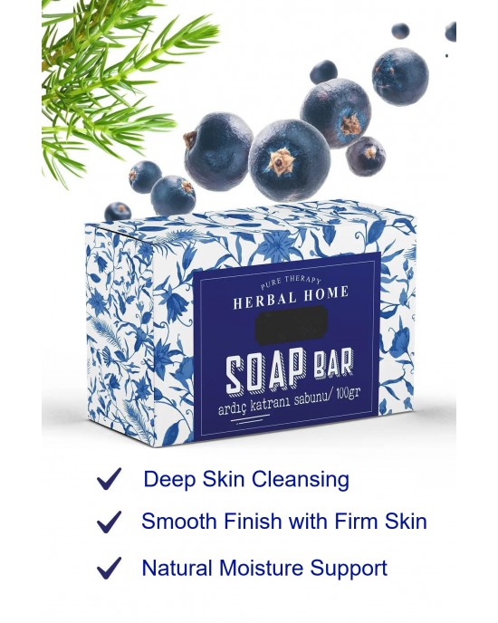 PROCSIN Herbal Home Juniper Tar Soap 100 GR - Deep Cleansing & Natural Moisture