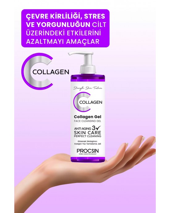PROCSIN Pore Tightening Collagen Facial Cleansing Gel 150 ML - A Revolution in Turkish Beauty and Skincare