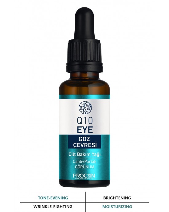 PROCSIN Q10 Eye Contour Brightening and Anti-Wrinkle Care Oil 20 ML: The Ultimate Turkish Beauty Solution for Ageless Eyes