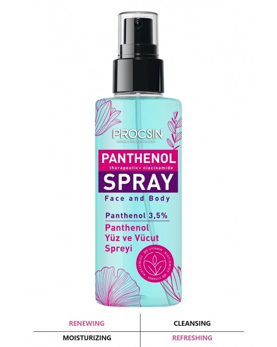 PROCSIN Panthenol Face and Body Spray 100 ML: The Vitality Boost Your Skin Deserves