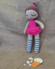 Girl Toy Amigurumi, Doll for Kids, Amigurumi Doll, Crochet Doll, 100% Organic Syrian Handmade Soft Amigurumi Toy, Amigurumi Sleeping Friend