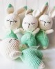 Amigurumi Rabbit Crochet Toy, Doll for Kids, Amigurumi Doll, Crochet Doll, 100% Organic Syrian Handmade Soft Amigurumi Toy, Amigurumi Sleeping Friend