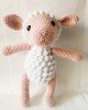 Amigurumi Sheep Crochet Toy, Doll for Kids, Amigurumi Doll, Crochet Doll, 100% Organic Syrian Handmade Soft Amigurumi Toy, Amigurumi Sleeping Friend