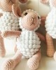 Amigurumi Sheep Crochet Toy, Doll for Kids, Amigurumi Doll, Crochet Doll, 100% Organic Syrian Handmade Soft Amigurumi Toy, Amigurumi Sleeping Friend