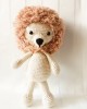 Amigurumi Lion Crochet Toy, Doll for Kids, Amigurumi Doll, Crochet Doll, 100% Organic Syrian Handmade Soft Amigurumi Toy, Amigurumi Sleeping Friend