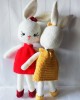 Amigurumi Rabbit Crochet Toy, Doll for Kids, Amigurumi Doll, Crochet Doll, 100% Organic Syrian Handmade Soft Amigurumi Toy, Amigurumi Sleeping Friend