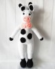 Amigurumi Cute Cow Crochet Toy, Doll for Kids, Amigurumi Doll, Crochet Doll, 100% Organic Syrian Handmade Soft Amigurumi Toy, Amigurumi Sleeping Friend