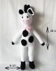 Amigurumi Cute Cow Crochet Toy, Doll for Kids, Amigurumi Doll, Crochet Doll, 100% Organic Syrian Handmade Soft Amigurumi Toy, Amigurumi Sleeping Friend