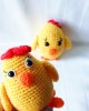 Amigurumi Little Chick Crochet Toy, Doll for Kids, Amigurumi Doll, Crochet Doll, 100% Organic Syrian Handmade Soft Amigurumi Toy, Amigurumi Sleeping Friend