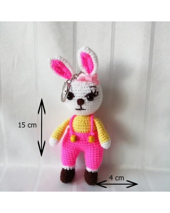 Anahtarlık, Çocuklar İçin Bebek, Amigurumi Bebek, Örgü Bebek, %100 Organik El Yapımı Yumuşak Amigurumi Oyuncak, Amigurumi Uyku Arkadaşı