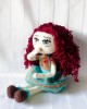 Girl Toy Amigurumi, Doll for Kids, Amigurumi Doll, Crochet Doll, 100% Organic Syrian Handmade Soft Amigurumi Toy, Amigurumi Sleeping Friend