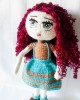 Sevimli Kız, Çocuklar İçin Bebek, Amigurumi Bebek, Örgü Bebek, %100 Organik El Yapımı Yumuşak Amigurumi Oyuncak, Amigurumi Uyku Arkadaşı