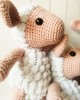 Amigurumi Sheep Crochet Toy, Doll for Kids, Amigurumi Doll, Crochet Doll, 100% Organic Syrian Handmade Soft Amigurumi Toy, Amigurumi Sleeping Friend