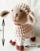 Amigurumi Sheep Crochet Toy, Doll for Kids, Amigurumi Doll, Crochet Doll, 100% Organic Syrian Handmade Soft Amigurumi Toy, Amigurumi Sleeping Friend