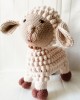 Amigurumi Sheep Crochet Toy, Doll for Kids, Amigurumi Doll, Crochet Doll, 100% Organic Syrian Handmade Soft Amigurumi Toy, Amigurumi Sleeping Friend