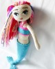 Mermaid Crochet Toy, Doll for Kids, Amigurumi Doll, Crochet Doll, 100% Organic Syrian Handmade Soft Amigurumi Toy, Amigurumi Sleeping Friend