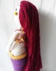 Mermaid Crochet Toy, Doll for Kids, Amigurumi Doll, Crochet Doll, 100% Organic Syrian Handmade Soft Amigurumi Toy, Amigurumi Sleeping Friend