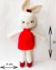 Amigurumi Rabbit Crochet Toy, Doll for Kids, Amigurumi Doll, Crochet Doll, 100% Organic Syrian Handmade Soft Amigurumi Toy, Amigurumi Sleeping Friend