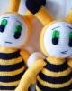 Amigurumi Bee Crochet Toy, Doll for Kids, Amigurumi Doll, Crochet Doll, 100% Organic Syrian Handmade Soft Amigurumi Toy, Amigurumi Sleeping Friend