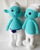 Smurf Toy Amigurumi, Doll for Kids, Amigurumi Doll, Crochet Doll, 100% Organic Syrian Handmade Soft Amigurumi Toy, Amigurumi Sleeping Friend