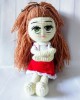 Beautiful Girl Toy Amigurumi, Doll for Kids, Amigurumi Doll, Crochet Doll, 100% Organic Syrian Handmade Soft Amigurumi Toy, Amigurumi Sleeping Friend