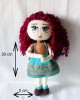 Girl Toy Amigurumi, Doll for Kids, Amigurumi Doll, Crochet Doll, 100% Organic Syrian Handmade Soft Amigurumi Toy, Amigurumi Sleeping Friend