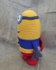 Minion Crochet Toy, Doll for Kids, Amigurumi Doll, Crochet Doll, 100% Organic Syrian Handmade Soft Amigurumi Toy, Amigurumi Sleeping Friend