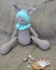 Amigurumi Rabbit Crochet Toy, Doll for Kids, Amigurumi Doll, Crochet Doll, 100% Organic Syrian Handmade Soft Amigurumi Toy, Amigurumi Sleeping Friend