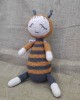 Amigurumi Bee Crochet Toy, Doll for Kids, Amigurumi Doll, Crochet Doll, 100% Organic Syrian Handmade Soft Amigurumi Toy, Amigurumi Sleeping Friend