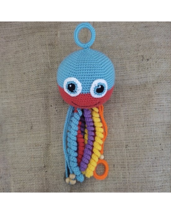 Deniz Anası Oyuncak, Çocuklar İçin Bebek, Amigurumi Bebek, Örgü Bebek, %100 Organik El Yapımı Yumuşak Amigurumi Oyuncak, Amigurumi Uyku Arkadaşı