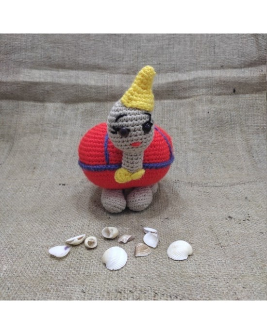 Sevimli Kaplumbağa, Çocuklar İçin Bebek, Amigurumi Bebek, Örgü Bebek, %100 Organik El Yapımı Yumuşak Amigurumi Oyuncak, Amigurumi Uyku Arkadaşı