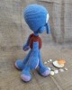 Squidward Oyuncak, Çocuklar İçin Bebek, Amigurumi Bebek, Örgü Bebek, %100 Organik El Yapımı Yumuşak Amigurumi Oyuncak, Amigurumi Uyku Arkadaşı