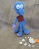 Squidward Oyuncak, Çocuklar İçin Bebek, Amigurumi Bebek, Örgü Bebek, %100 Organik El Yapımı Yumuşak Amigurumi Oyuncak, Amigurumi Uyku Arkadaşı