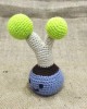 Mini Sevimli Bitki Seti, Çocuklar İçin Bebek, Amigurumi Bebek, Örgü Bebek, %100 Organik El Yapımı Yumuşak Amigurumi Oyuncak, Amigurumi Uyku Arkadaşı