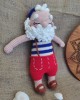 Bearded Grandpa Crochet Toy, Doll for Kids, Amigurumi Doll, Crochet Doll, 100% Organic Syrian Handmade Soft Amigurumi Toy, Amigurumi Sleeping Friend