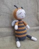 Amigurumi Bee Crochet Toy, Doll for Kids, Amigurumi Doll, Crochet Doll, 100% Organic Syrian Handmade Soft Amigurumi Toy, Amigurumi Sleeping Friend