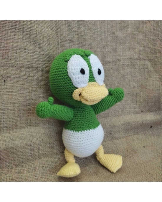 Ördek Oyuncak, Çocuklar İçin Bebek, Amigurumi Bebek, Örgü Bebek, %100 Organik El Yapımı Yumuşak Amigurumi Oyuncak, Amigurumi Uyku Arkadaşı