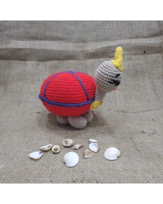 Sevimli Kaplumbağa, Çocuklar İçin Bebek, Amigurumi Bebek, Örgü Bebek, %100 Organik El Yapımı Yumuşak Amigurumi Oyuncak, Amigurumi Uyku Arkadaşı