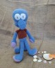 Amigurumi Squidward  Crochet Toy, Doll for Kids, Amigurumi Doll, Crochet Doll, 100% Organic Syrian Handmade Soft Amigurumi Toy, Amigurumi Sleeping Friend