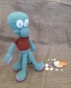 Squidward Oyuncak, Çocuklar İçin Bebek, Amigurumi Bebek, Örgü Bebek, %100 Organik El Yapımı Yumuşak Amigurumi Oyuncak, Amigurumi Uyku Arkadaşı