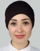 Ready Practical Snap-on Elastic Hijab Bonnet - Black